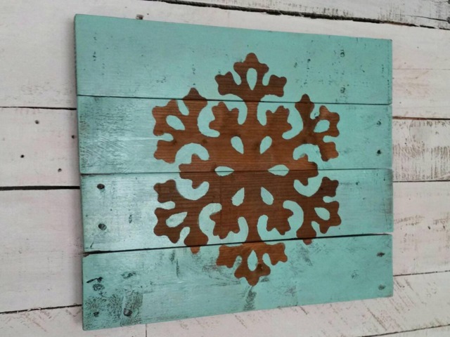 Winter Decor - Wooden Snowflake-Wooden Snowflake-Christmas Decor-Wall Decor-Christmas Sign-Winter Decorations-Holiday Decor - image 1