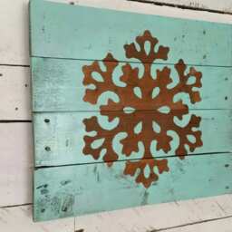 Winter Decor - Wooden Snowflake-Wooden Snowflake-Christmas Decor-Wall Decor-Christmas Sign-Winter Decorations-Holiday Decor - thumbnail 2