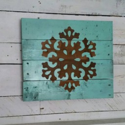 Winter Decor - Wooden Snowflake-Wooden Snowflake-Christmas Decor-Wall Decor-Christmas Sign-Winter Decorations-Holiday Decor - thumbnail 3