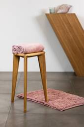 Acacia Shower Stool M45 - Handmade 3-Leg Bathroom Bench Spa Seat, Water Resistant