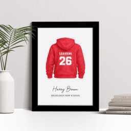Personalised Leavers 2026 Hoody Print, School Leaving Gift, Custom Wall Art - thumbnail 2
