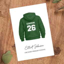 Personalised Leavers 2026 Hoody Print, School Leaving Gift, Custom Wall Art - thumbnail 3