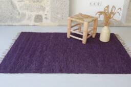 Medium Purple Rug 100x150 cm, Kids Rug, Bedroom Kitchen Bathroom Decor, Tapis Mauve, Lila Teppich - thumbnail 1