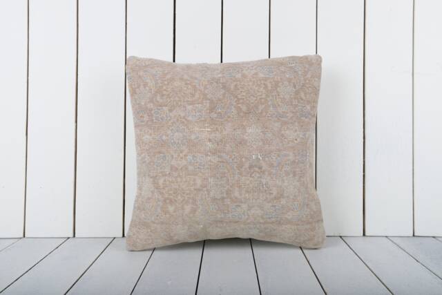 Vintage Turkish Kilim Pillow Cover Bohemian Accent Cushion - 16x16 - image 1