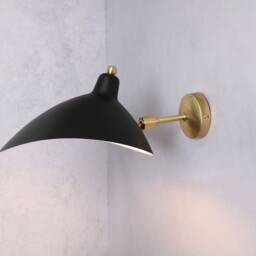 Black Bedside Wall Lamp, Reading Lamp , Lighting, Matt Light, Aluminum Vanity Light Fixture, Sconce - thumbnail 2