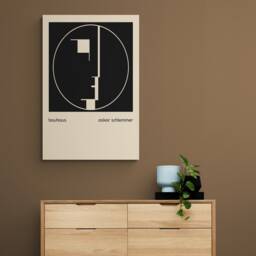Oskar Schlemmer Bauhaus Print - Abstract Head Emblem, Geometric Art - thumbnail 2