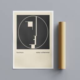 Oskar Schlemmer Bauhaus Print - Abstract Head Emblem, Geometric Art - thumbnail 3