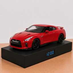 Nissan Gtr R35 Car Alarm Clock - Realistic Engine Sound, Handmade, Enthusiast Gift - thumbnail 2