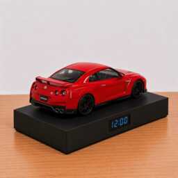 Nissan Gtr R35 Car Alarm Clock - Realistic Engine Sound, Handmade, Enthusiast Gift - thumbnail 3