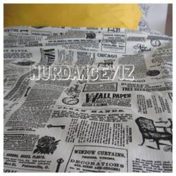 Twin Xl Duvet Cover - Newspaper Print Cotton Dorm Bedding - thumbnail 4