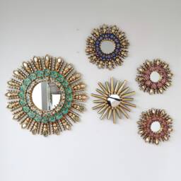 "Peruvian Mirrors ""Medieval Turquoise"