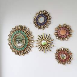 "Peruvian Mirrors ""Medieval Turquoise" - thumbnail 2