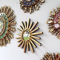 "Peruvian Mirrors ""Medieval Turquoise" - thumbnail 3