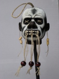 Shrunken Head Voodoo Witch Doctor Replica - thumbnail 1