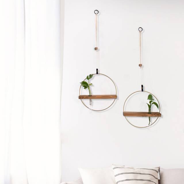 Set Of 2 Propagation Hanging Test Tubes For Growing Indoor Plants - image 1