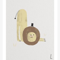 Poster Mural/Abc Kids L Poster, Animal Alphabet, Letters, Children's Room Wall Decoration Room, Art Print, As A Gift - thumbnail 2