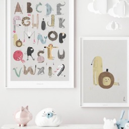Poster Mural/Abc Kids L Poster, Animal Alphabet, Letters, Children's Room Wall Decoration Room, Art Print, As A Gift - thumbnail 3