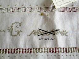 Bath Towel As Antique With Drawn-Thread Embroidery, Linen Bath Towel Fringe - thumbnail 2