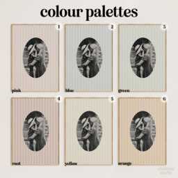 Custom Striped Photo Print Wall Art Your Own Personalised Gift Home Decor Customisable Gift, Personalised Photo Frame Gift - thumbnail 3