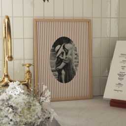 Custom Striped Photo Print Wall Art Your Own Personalised Gift Home Decor Customisable Gift, Personalised Photo Frame Gift - thumbnail 1