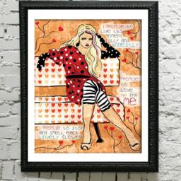 I Promise, Empowerment, Gift For Bestie, Strong Women, Fashion Print, Art, Fashionista, Women Moving, Change - thumbnail 3
