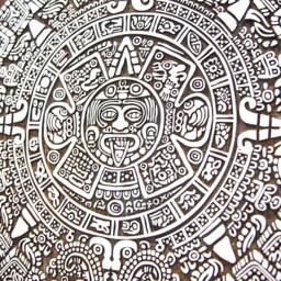 Laser Cut Mayan Calendar - Aztec Sun Stone Wooden Wall Art - thumbnail 3