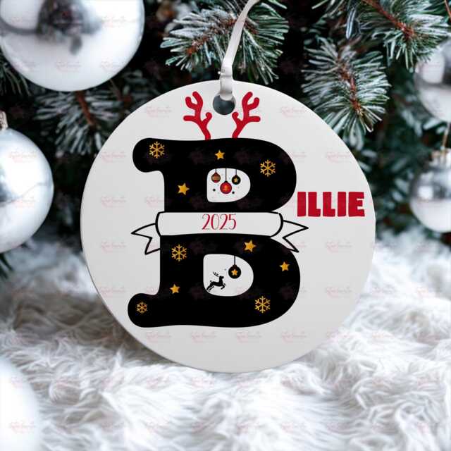 Personalised Kids Christmas Decoration - Niece Gift Custom Bauble For Boys & Girls Stocking Filler Eve Box