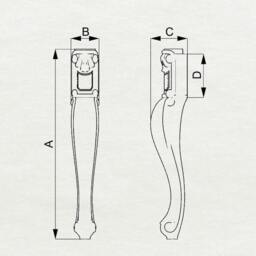 Beautiful Carved Leg, 1Pc - thumbnail 2