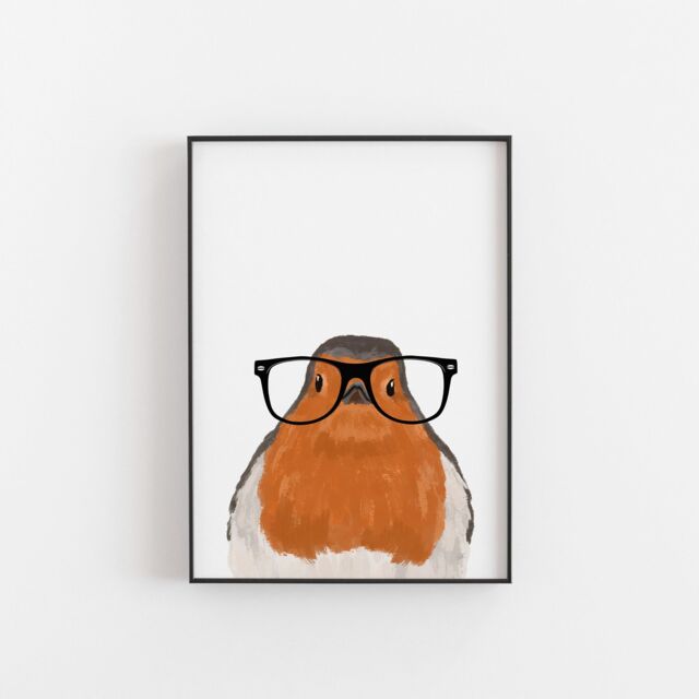 Robin Print, Gift, Wall Art, Robin, Bird, Robins, When Robins Appear, Loved One, Thinking Of You - image 1