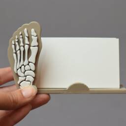 Hand Painted Foot Business Card Holder, Podiatry Gift - thumbnail 4