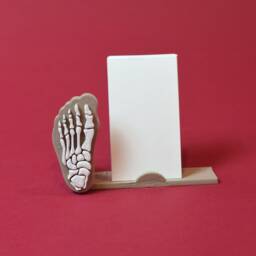 Hand Painted Foot Business Card Holder, Podiatry Gift - thumbnail 2