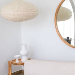 Oslo Cotton Dome Pendant Light Natural Woven Ceiling Lamp, Cozy Modern Hanging Lighting Fixture - thumbnail 3