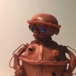 Return To Oz - Tik Tok. Handmade Polymer Clay Action Figure. Unique Collectible - thumbnail 3