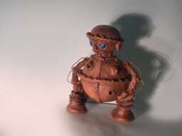 Return To Oz - Tik Tok. Handmade Polymer Clay Action Figure. Unique Collectible - thumbnail 1