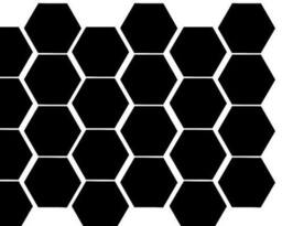 30 Hexagon Stickers, Honeycomb Vinyl Wall Decal, Sticker, Nursery Decor, Geometric Gold Sticker - thumbnail 3