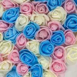 Rose Flower Heart Wall Decor Handmade Valentine's Day Mantelpiece Artwork - thumbnail 3
