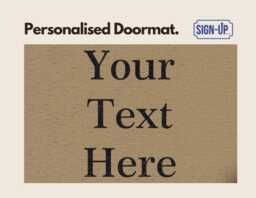 Personalised Custom Doormat - Cozy Coir Welcome Mat Doormat Any Text - thumbnail 1