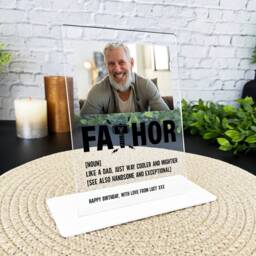 Birthday Gift Fathoor Thor Photo Frame Personalised Acrylic Plaque - Gift, Custom - thumbnail 2
