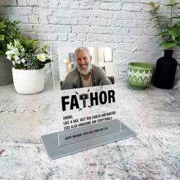 Birthday Gift Fathoor Thor Photo Frame Personalised Acrylic Plaque - Gift, Custom - thumbnail 3