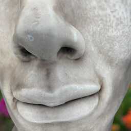 Concrete Face Statue Large Stone Head Bust Cement Human Sculpture Modern Garden Figurine Outdoor Yard Art Ornament For Lawn Decor - thumbnail 4
