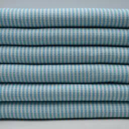"Cotton Towel, Turquoise Peshtemal, Turkish Towel, 40""x70" - thumbnail 2
