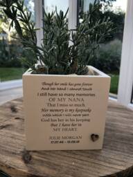 Memorial Daughter Flower/Plant Pot Personalised Bereavement in Memory Of A Loved One ~ Son Or Daughter Loss Child Any Name - thumbnail 1