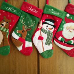 On Sales Personalized Christmas Stocking Holidays Decoration Snowman Monogram Stockings Ornaments/4 Styles - thumbnail 3