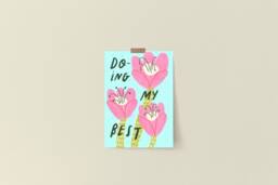 Positive Affirmation Art Print Floral Wall Decor, Northern Irish Design - thumbnail 1