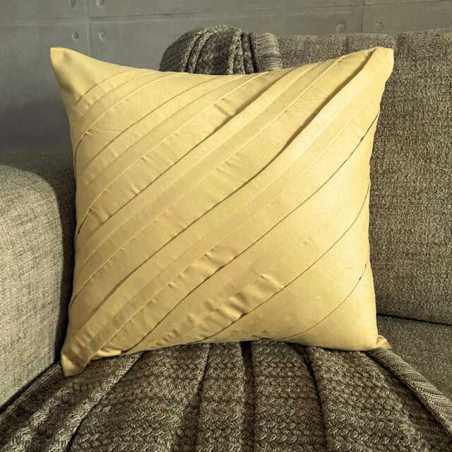 "Luxury Pintucks Couch Pillow Cover 16""x16" - image 1