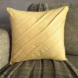 "Luxury Pintucks Couch Pillow Cover 16""x16" - thumbnail 3