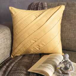 "Luxury Pintucks Couch Pillow Cover 16""x16" - thumbnail 2
