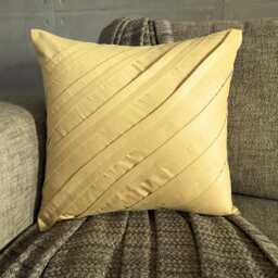"Luxury Pintucks Couch Pillow Cover 16""x16" - thumbnail 1