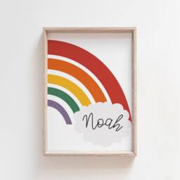 3 Playroom Prints, Twins Bedroom Brother & Sister Print, Rainbow Boys Girls Print Wall Art - thumbnail 2