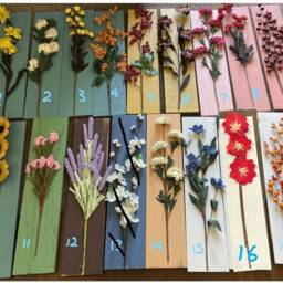 Hanging Wall Decor With Led Wooden Board & Artificial Flowers - thumbnail 4